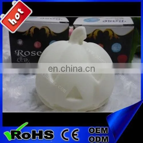 Vinyl promotion LED colorful Halloween pumpkins for toy