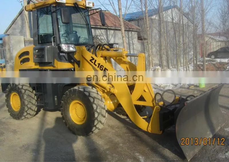 1.6ton 0.8m3 hydraulic transmission ZL16F mini shovel wheel loader