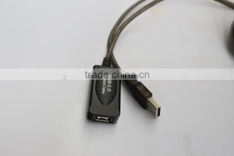 Bus-powered usb 2.0 repeater extension cable 5m