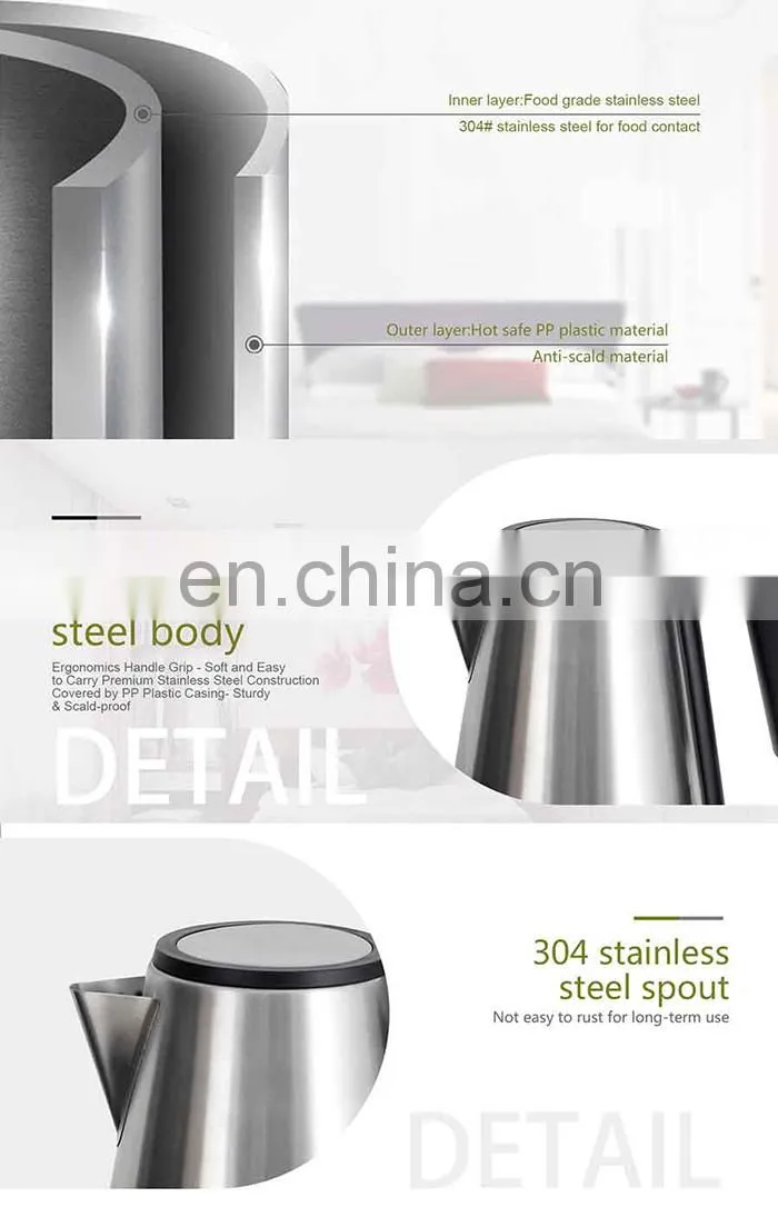 Hotel Water electric kettle price stainless steel 304 wholesales