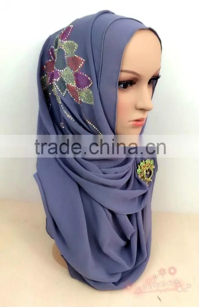 S120 Fashion Big size scarf saudi arabia super square muslim scarf