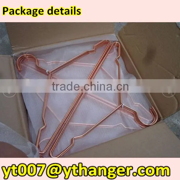 practical metal wire hanger copper hanger for clothes