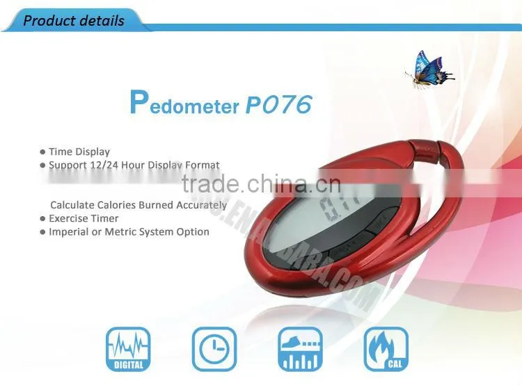 Digital G-Sensor Pocket Pedometers Multi Function Promotional Gift
