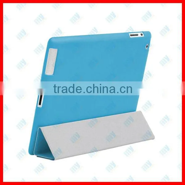 Smart Cover + PC Back Case for iPad2 Microfiber Slim Stand Case in Retail Blister Packaging Hot Selling