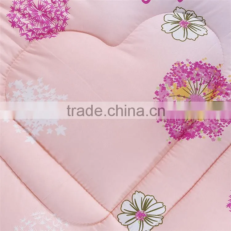 printed floral top quality factory price microfiber quilt patchwork quilt sale down comforter vacuum package