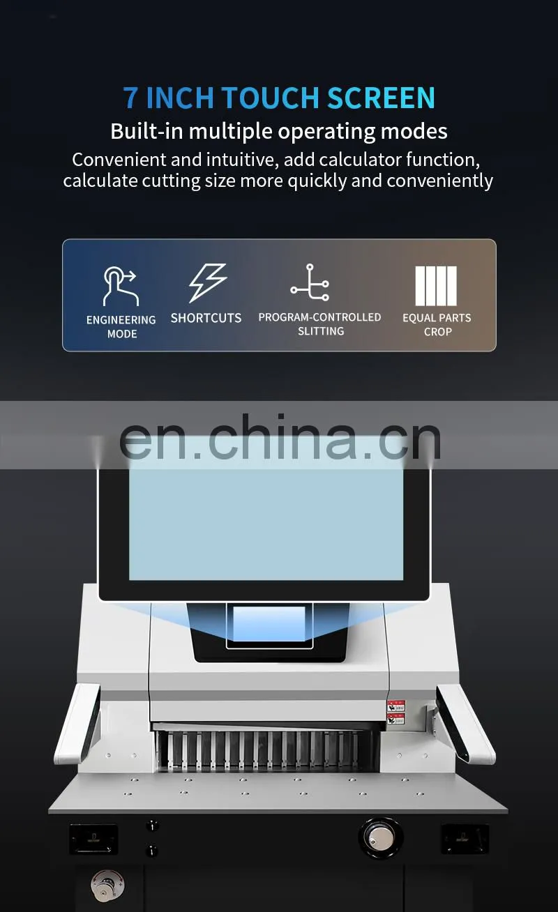 CM5310X Full Automatic High Quality High Speed Guillotine Program Control Hydraulic Heavy Duty Paper Cutter