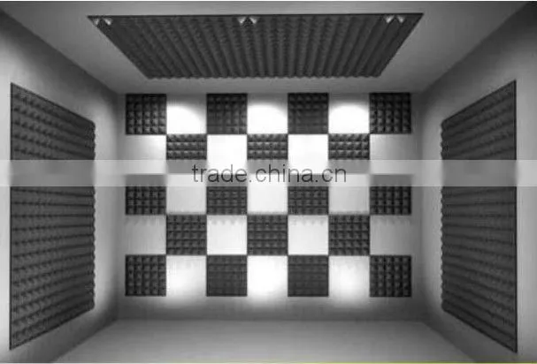 sound absorbing foam studio wall