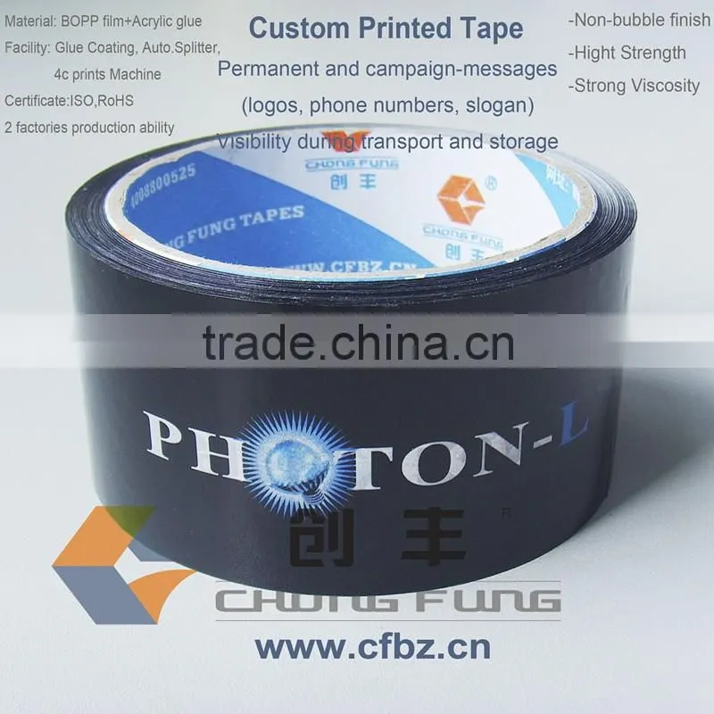 15Years Factory Strong Adhesive Custom Logo Printed Bopp Packing Tape With Company Logo