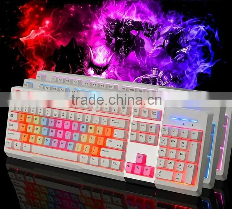 Wired Good Touch Feeling Low Voice Gaming Backlit Mechanical keyboard