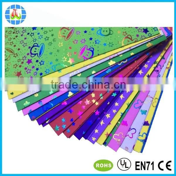 rainbow color adhesive craft foam sheets for kids craft