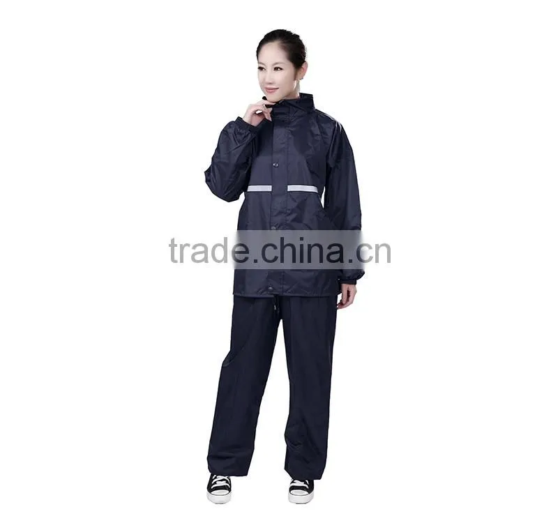 rainproof reflective adult rain coat