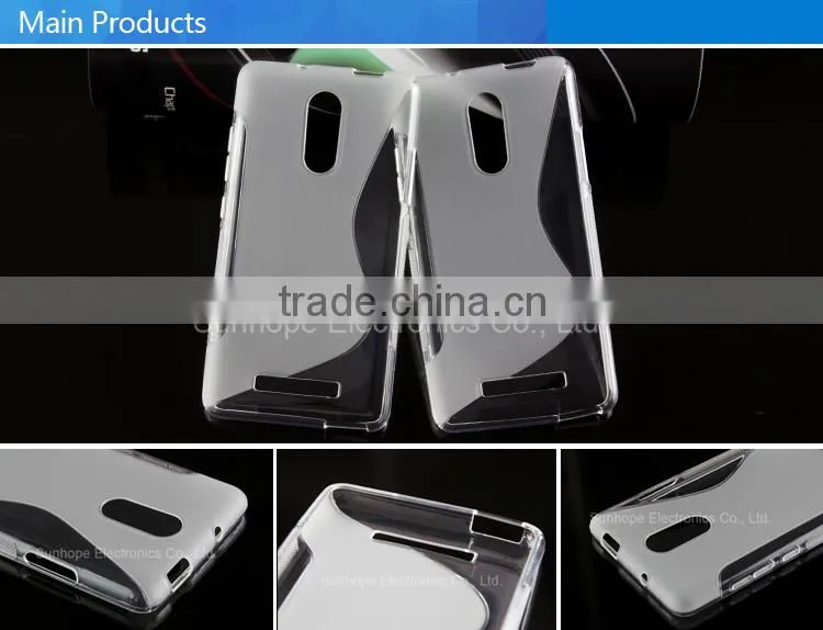 S line design tpu cell phone covers for Xiaomi Redmi Note 2 Pro