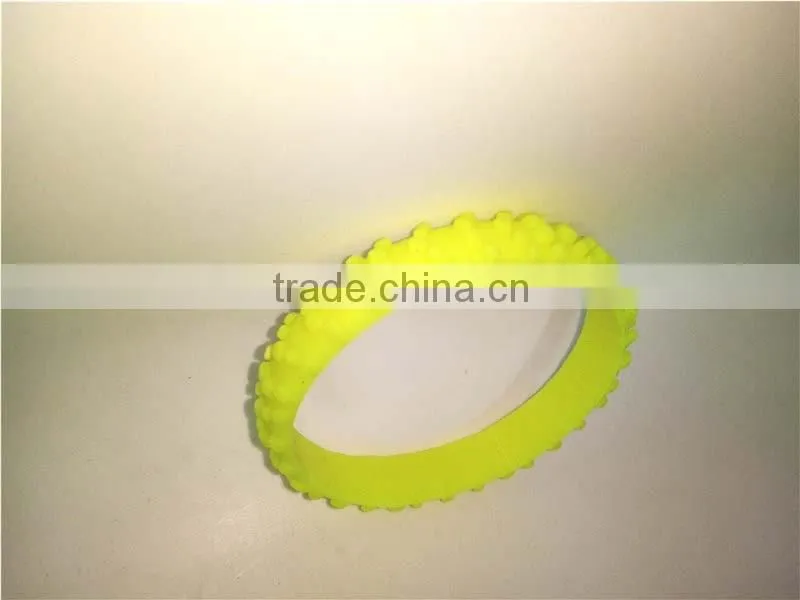 Fancy Chain Bracelet for Girls Casual Sports Bracelets Rubber Silicone Red Wristband