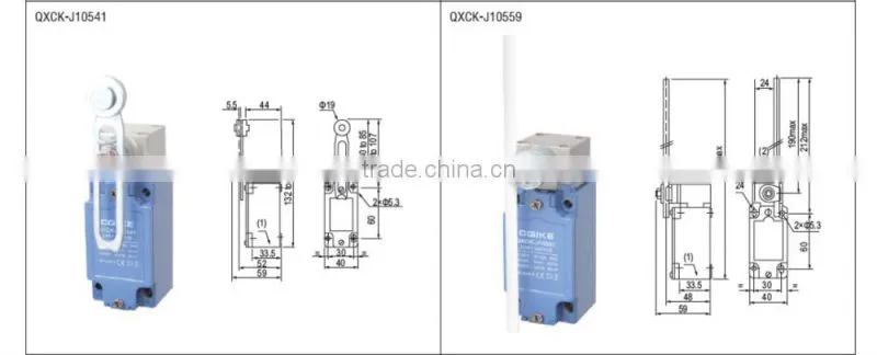 Thermoplastic roller tumbler direct acting type QXCK-J roller shutter limit switch