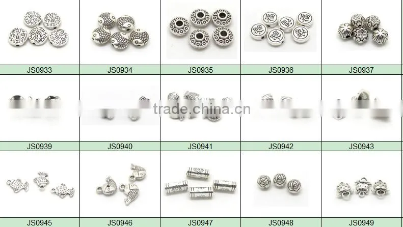 JS0957 Wholesale metal flower end caps for jewelry or tassels