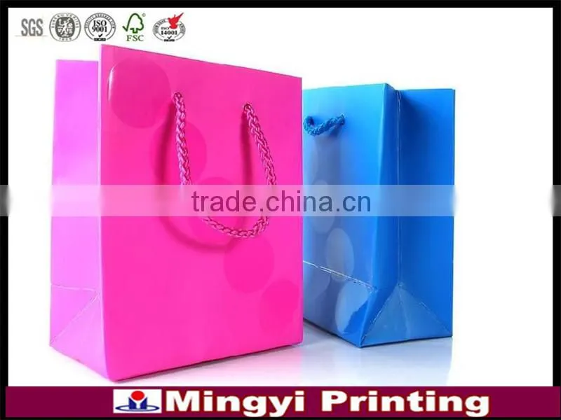 Factory direct customer design shopping paper bag with handle
