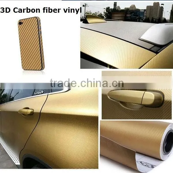 Economic bubble free 3d carbon fiber vinyl film