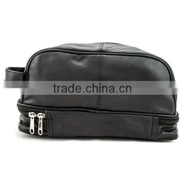 2015 wholesale toiletry bags mens leather toiletry bag