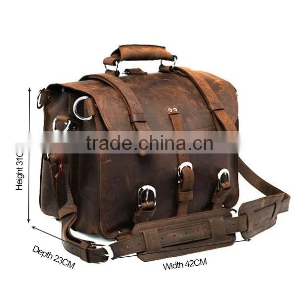 Imported handbags china fashion vintage wholesale men leather bag branded handbag