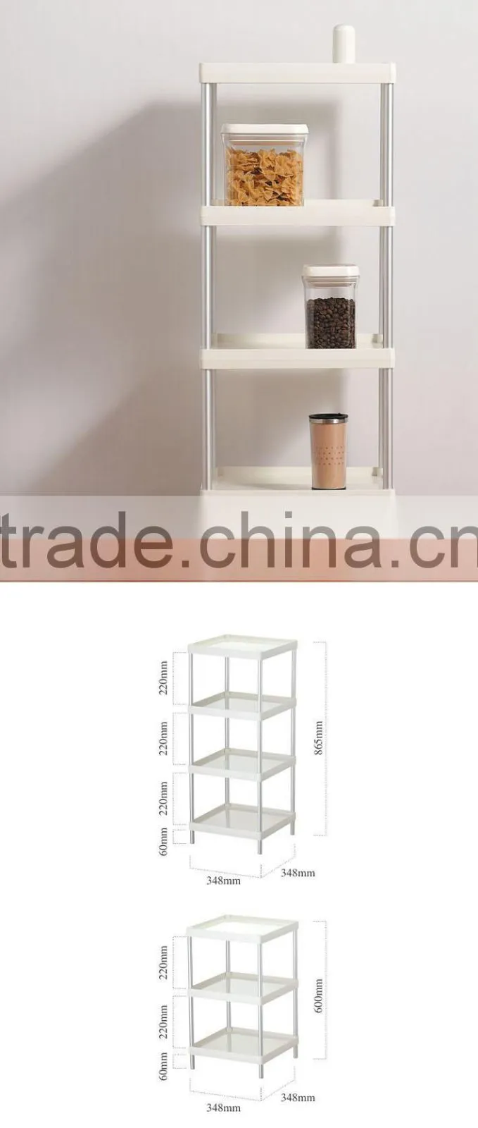 Double Layers Seasoning Plastic Condiment Flavouring Rack, Wholesale multipurpose plastic double layer kitchen sink storage rack