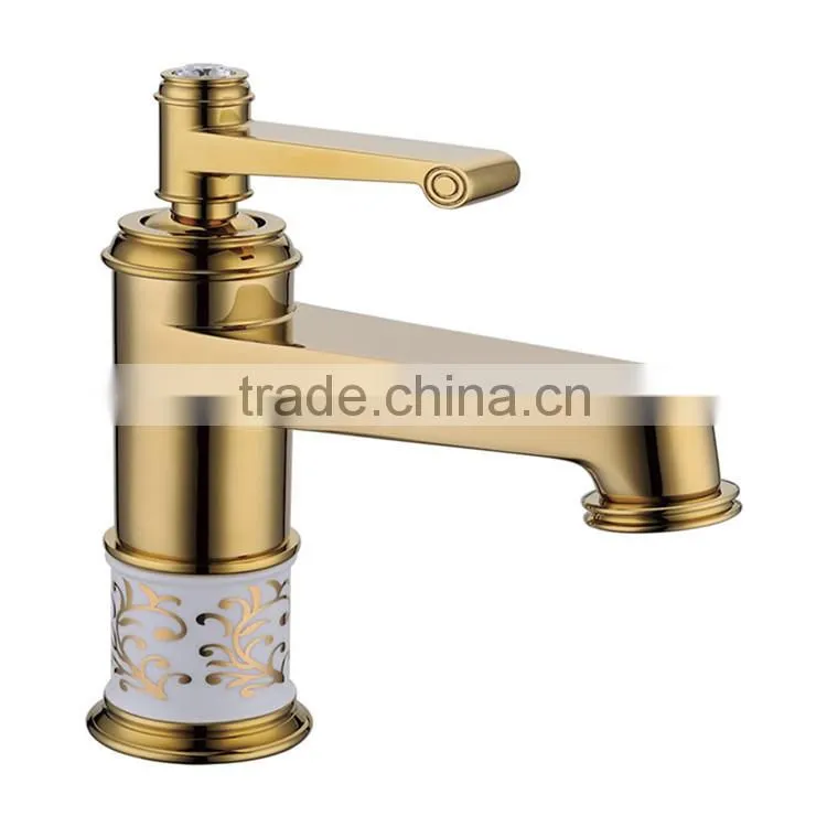 2015 Newest Fancy Bathroom Design Single Lever Long Neck BasinFaucet