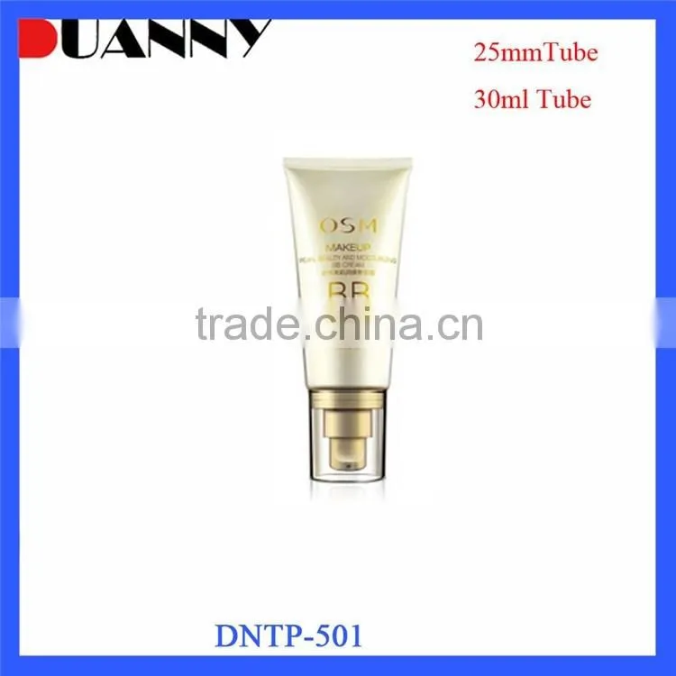 Packaging Cosmetics Plastic Containers Empty Round Tube