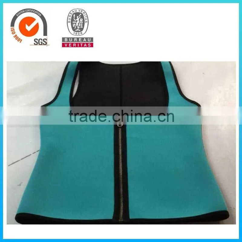 High quality nylon fabric neoprene slimming vest tank for women