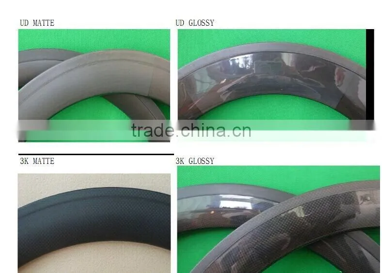 50mm carbon tubular clincher wheels 650C 23mm wide Bicycle Wheelset