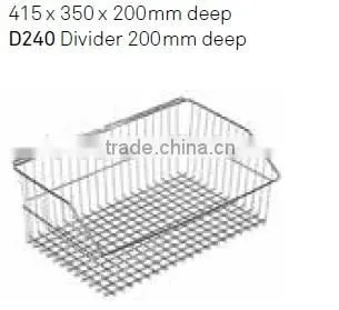 Chrome Wire Wall Panel Basket
