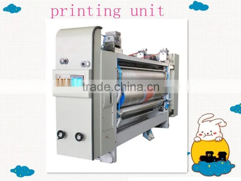 Fully automatic high speed flexo printing machine with slotting and rotary die-cutting