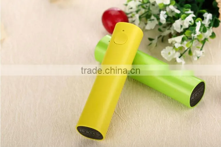 Rubber oil mobile cellphone 18650 li ion battery Portable Power Bank Charger 2600mAh