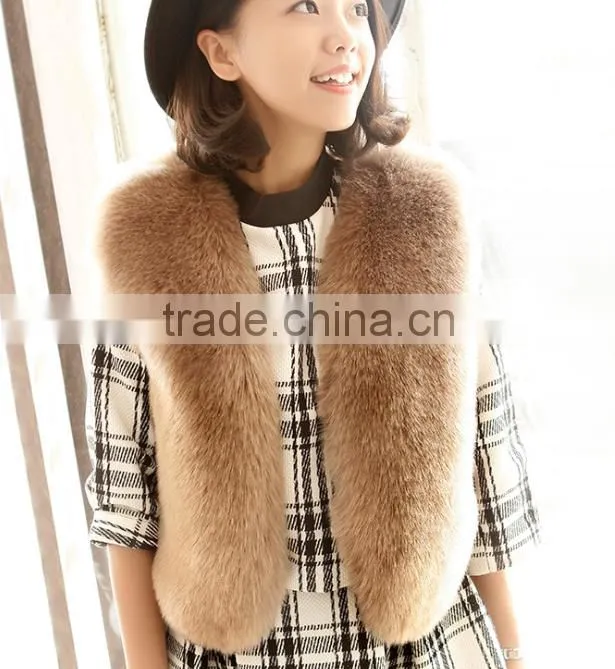 New 2016 Winter Coat Women Import Whole Peel Fox Fur Vest High-Grade Fur Coat Fashion Women Clothes Size:S-XXL