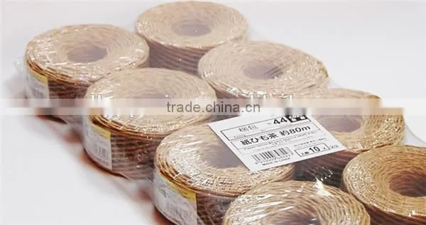Orange paper twine