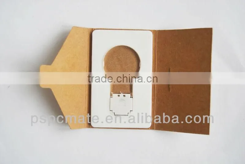 portable pocket led card light lamp