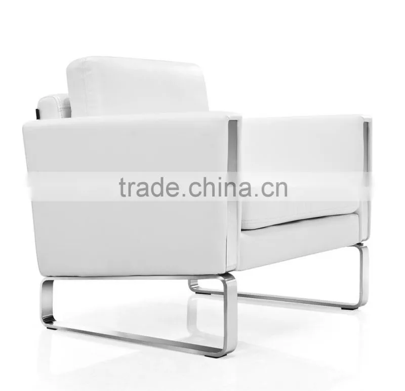 S-23-1 white leather sofa pu sofa white leather sofa furniture sofa