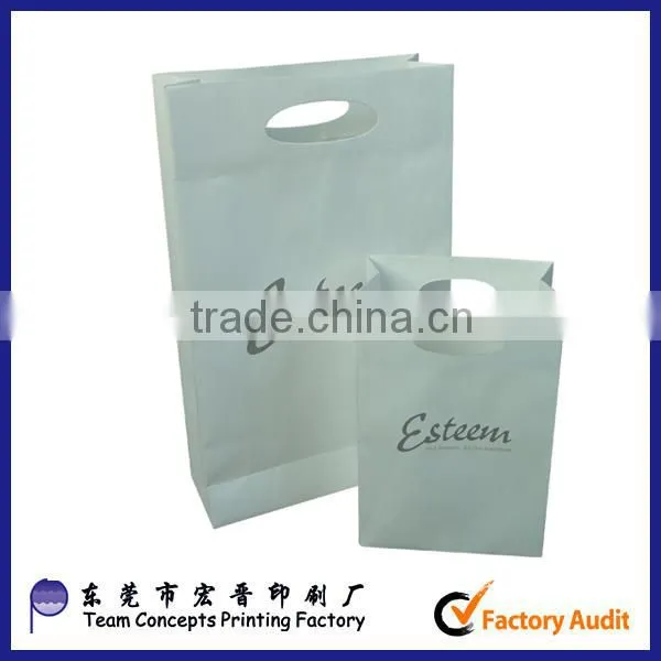 cheap white kraft paper gift bag