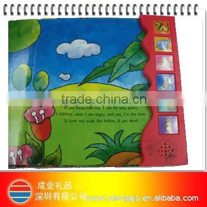 children book with sound module/sound bar/sound board