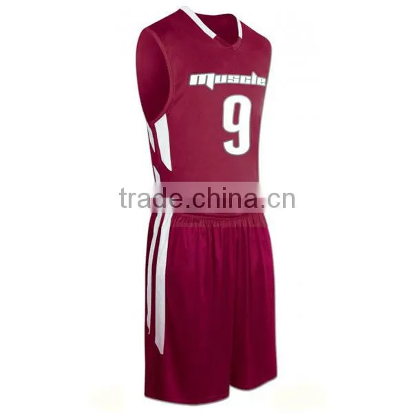 plain basketball uniform with your favourite color wholesale