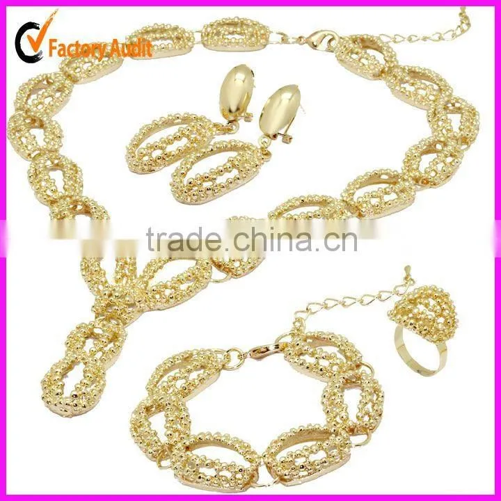 Gold plated Women fashion jewelry Set
