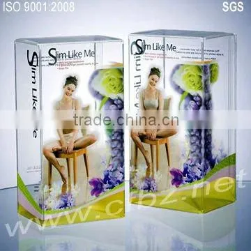 Gift plastic packaging with ribbon