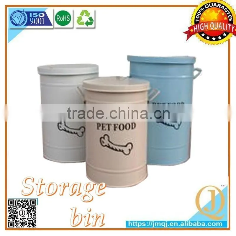 warehouse pet cat food container brand promotional dog food container metal