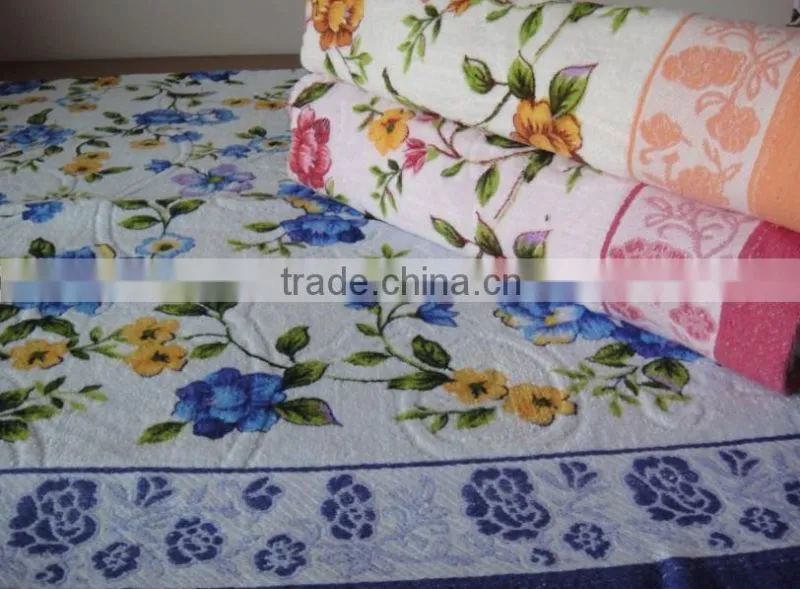100% cotton velour printed bed sheets