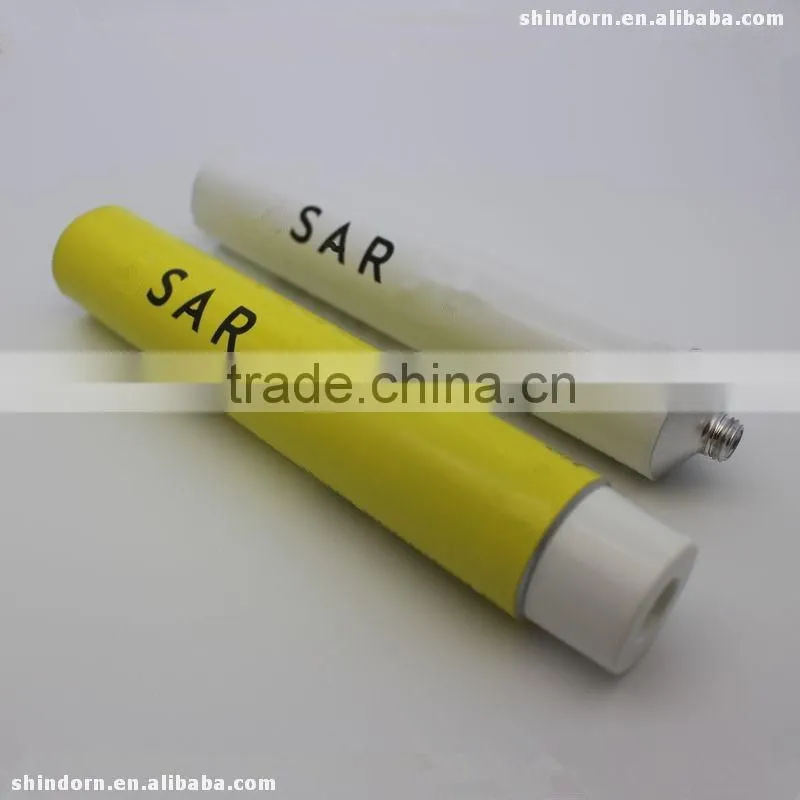 75ml empty aluminum cosmetic collapsible tube with matte finish