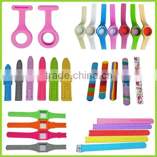 Silicone custom printed watch strap