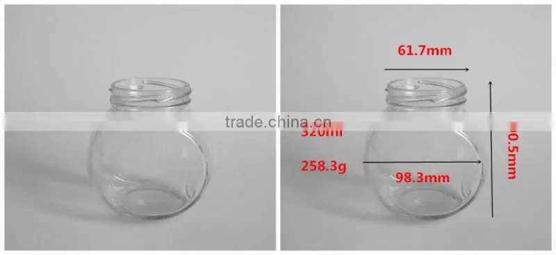 320ml glass spice jar seal