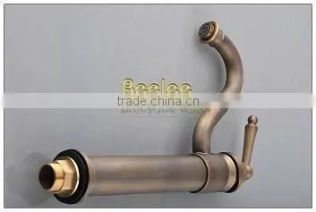 Stylish Antigue Bronze Solid Brass Basin FaucetQH1807B