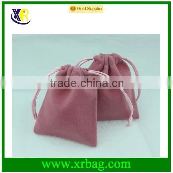 promotional velvet OEM drawstring bag