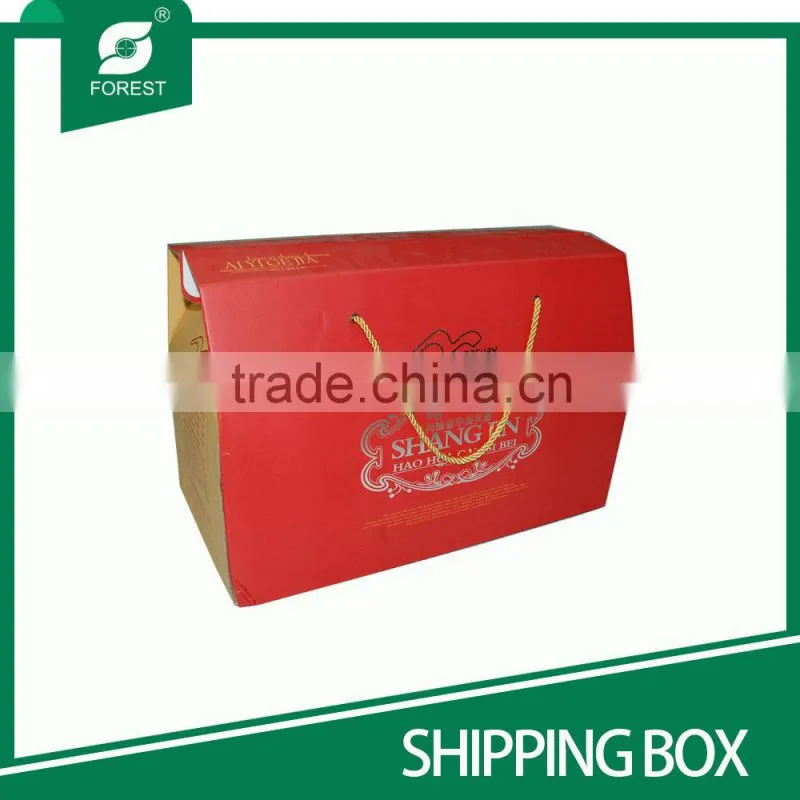 NEW TYPE FOLDED CORRUGATED SHIPPING CARTONS WITH TWISTED HANDLES