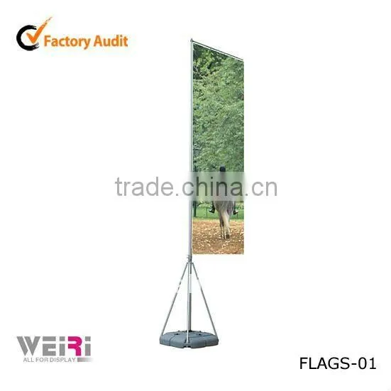 Banner Advertising Water Flooding Flagpole