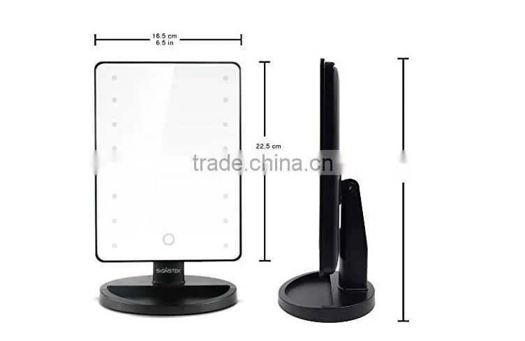 New moldel plastic stand desk touch screen 10X mangying Smarthome with samrt 16 led mirror concave mirror